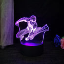Homem-Aranha 3D Acrílico Luz Noturna USB Estéreo LED Lâmpada de Mesa Luz Fantasma Surpresa Presente de Aniversário LED Luz Usando USB e Bateria