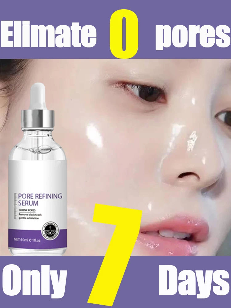 Poro Shrinking Serum Remoção de Rosto Grandes Poros Aperto Reparação Facial Poro Minimizando Essência Cuidados com a Pele Beleza Pele Firme