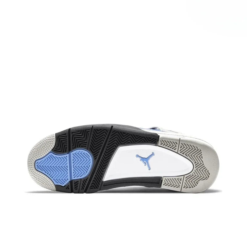 Nike Air Jordan 4 Basketball Shoes Men Shock-absorbent Anti-skid Special Edition Waterproof Mid-top Basketball Shoe Blue