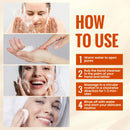 150ML Limpador com Vitamina C, Creme Espumante Clareador, Remove Impurezas da Poluição, Condiciona e Nutre a Pele