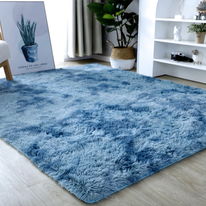 Tapete cinza para sala de estar Tapete de pelúcia Cama Quarto Chão Tapetes fofos Antiderrapantes Tapetes de decoração para casa Tapetes de veludo macio Cobertor de quarto infantil