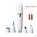 Depilador Elétrico 4 em 1 Lâmina para Remoção de Pêlos Corpo Inteiro Depilador Facial Aparador de Sobrancelhas Nariz Linha do Biquíni Depilador Indolor