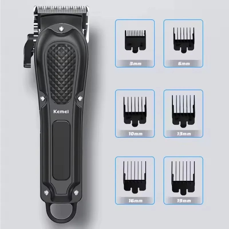 Kemei KM-1071 Máquina de cortar cabelo elétrica UBS Aparador de barba sem fio recarregável Homens Poderoso cortador de cabelo elétrico Ferramenta de corte