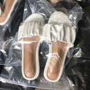 Luxo 2024 novas mulheres casuais casa sandálias duráveis dobre ao ar livre praia selvagem antiderrapante mulheres planas ms chinelos