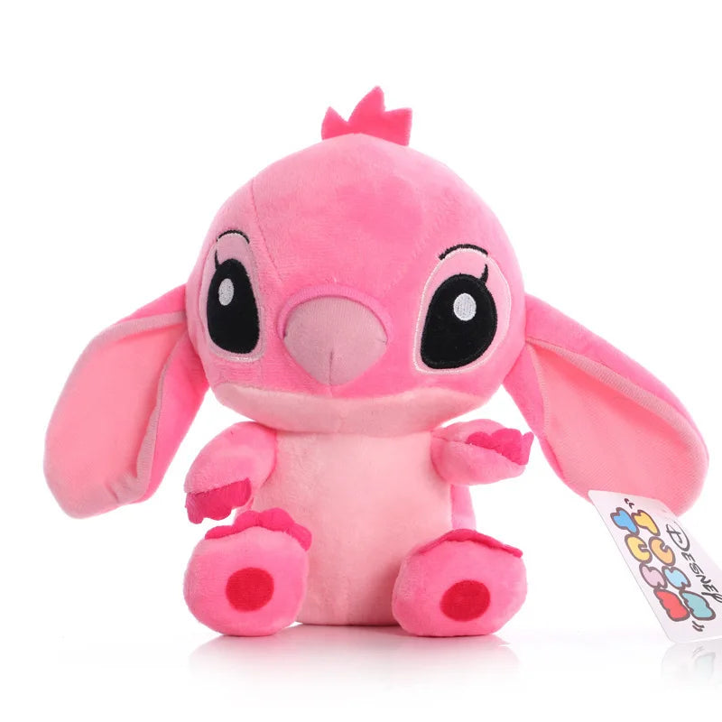 4/8 polegadas Disney Cartoon Blue Pink Stitch Bonecos de Pelúcia Anime Brinquedos Lilo e Stitch Stich Pelúcia Brinquedos de Pelúcia Presentes de Natal para Crianças