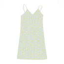 Vestido de tanque com decote em V com impressão vintage para mulheres verão 2025 novo padrão florido saia de tanque roupas femininas comércio exterior