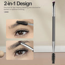 Conjunto de 3/5 Peças de Pincéis para Sobrancelha, Pente para Cílios, Separador de Cílios, Ferramentas Profissionais de Maquiagem para Olhos com Tesourinha para Sobrancelha para Mulher