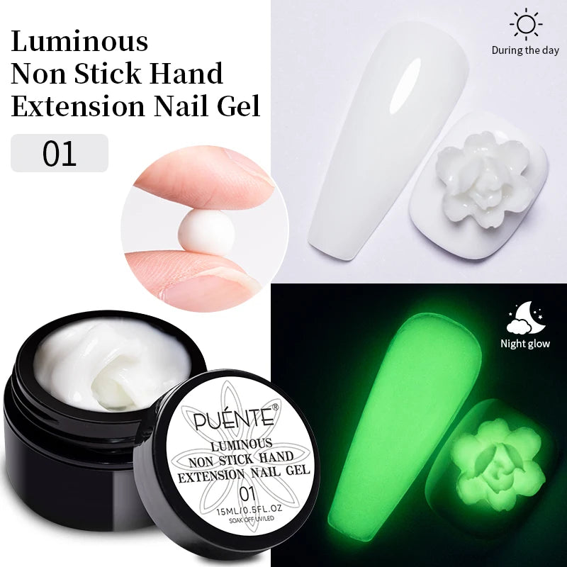 Solid Nail Tip Gel For Quickly Extend Nail Transparent 3D Modeling Carve Gel Soak Off UV Nail Art Gel Varnish 15ML Function Gel