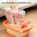 Banheira de Pés com Massagem Totalmente Automática, Aquecimento, Dobrável, Temperatura Constante, Lavagem de Pés, Alívio de Pressão, Massageador Relaxante, Spa