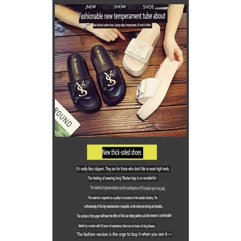 Chinelos Sapatos de Verão Mulheres Plataforma Design Slides Letras Da Moda Senhoras Sapatos Chinelo Casual Fora Antiderrapante Chinelos Sandálias