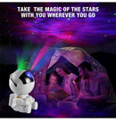 Projetor de Luz de Astronauta Galaxy Star - Projetores de Céu Estrelado, Lâmpada de Decoração para Quarto, Nebulosa, Luz Noturna de LED, Presente para Crianças e Adultos