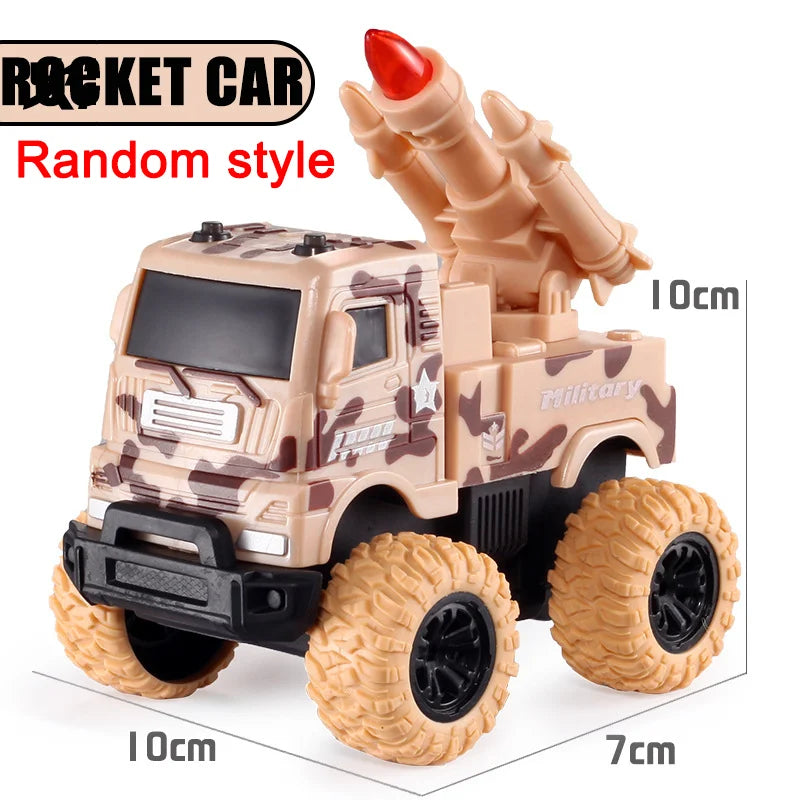 Puxe para trás o carro de brinquedo Rotação inercial do carro Veículo off-road com tração nas quatro rodas SUV Racing Power Car Toy CarGift para crianças