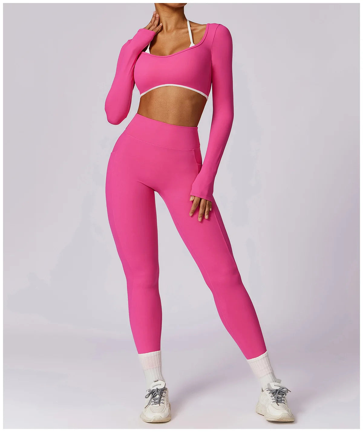 2 Pcs Conjunto de Ginástica Mulheres Treino Sem Encosto Yoga Terno Mulheres Secagem Rápida Legging Fitness Sutiã Camisa de Manga Curta Terno Esportivo Feminino