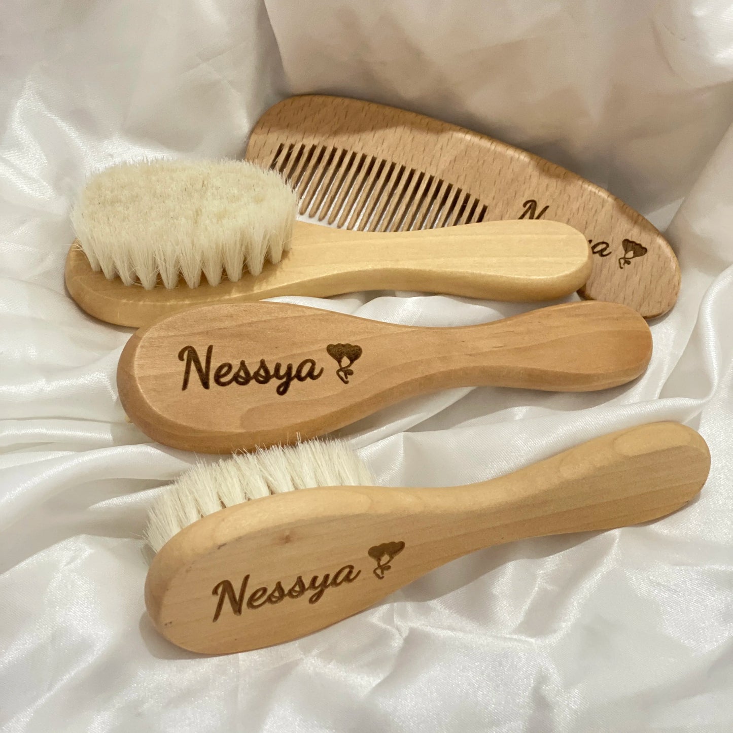 Escova de Cabelo para Bebê Personalizada