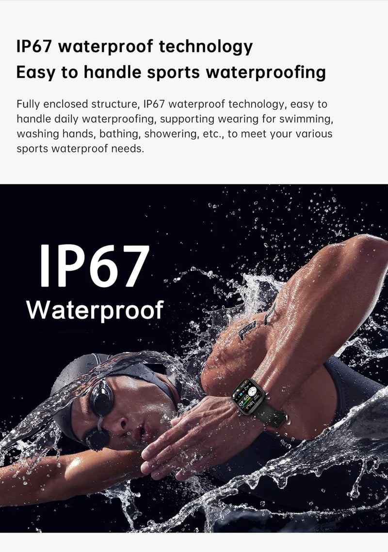 Relógio Inteligente 2025 para Mulheres, Tela Sensível ao Toque Completa, Chamada Bluetooth, À Prova d'Água, Relógio Fitness Esportivo, Smartwatch Lady Reloj Mujer