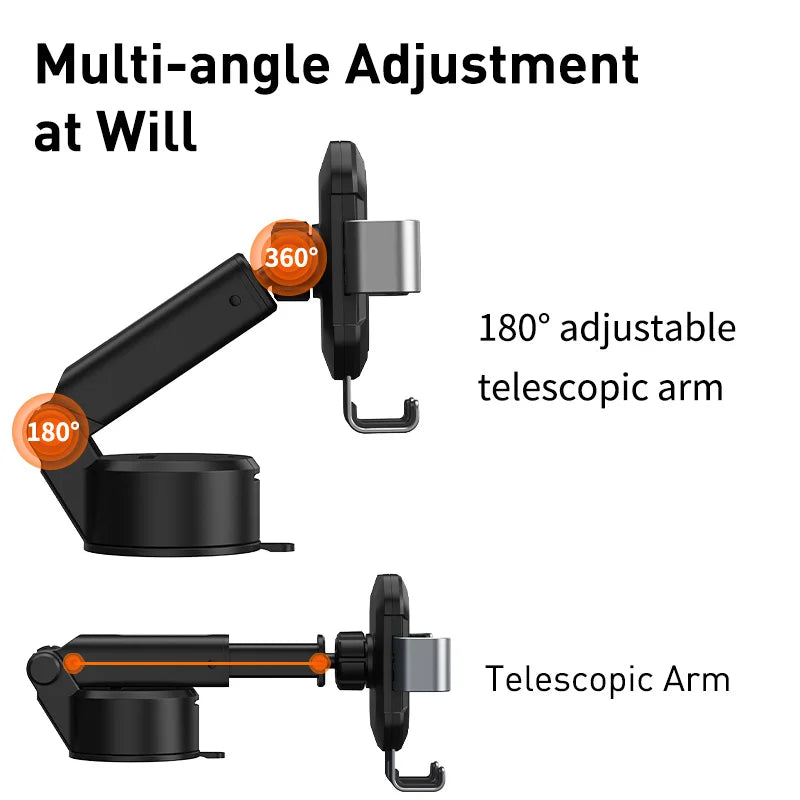 Suporte para telefone de carro Baseus Gravity Ventosa Suporte universal ajustável Suporte no suporte GPS do carro para iPhone 12 Pro Max Xiaomi POCO