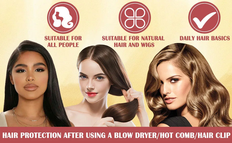 Spray Protetor Térmico de Coco GOIPLE para Cabelo, Livre de Parabenos e Corantes, Protege Contra Danos por Calor, Adequado para Cuidados Diários