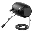 Carregador de apoio de cabeça retrátil para trás multi USB-C rápido para Android, Apple para iPhone, Samsung, acessório para notebook