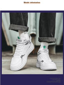 Primavera Outono Masculino Novo Estilo Tênis Vintage Moda Estudante Board Sapatos Casuais Sapatos de Cano Alto Sapatos de Fundo Grosso Respirável