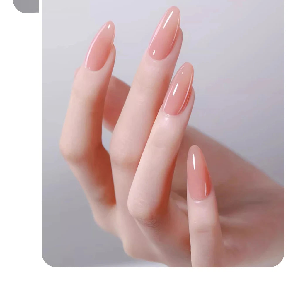 Esmalte em Gel Autonivelante 15ML Livre de Hema Gel Transparente Rígido Extensão de Unhas Modelagem 3D Cola para Strass Removedor de Verniz UV