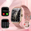 Para GTS Novo Relógio Inteligente Tela HD de 2,01 polegadas Alerta de Chamadas e Mensagens Bluetooth 100+ Modos de Esporte Smartwatch para Homens e Mulheres GPS NFC