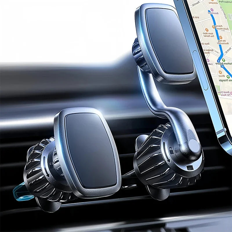 Suporte para Celular Móvel, Suporte Magnético Forte para Carro, Bracket Redondo Dobrável 720° para Celulares Universais, Suportes para Montar no Carro Novo