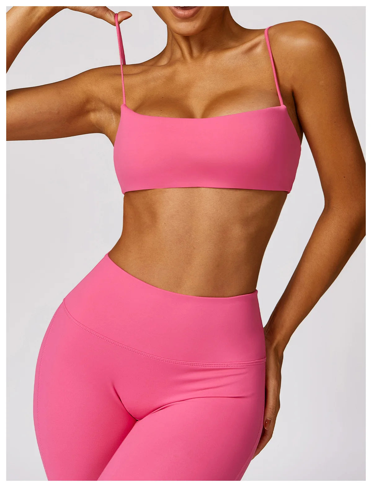 Sexy Fitness Treino Mulheres Conjunto de Ioga Treino Sem Costura Sportswear Roupas de Ginástica Sutiã Esportivo Top Leggings de Cintura Alta Ternos Esportivos