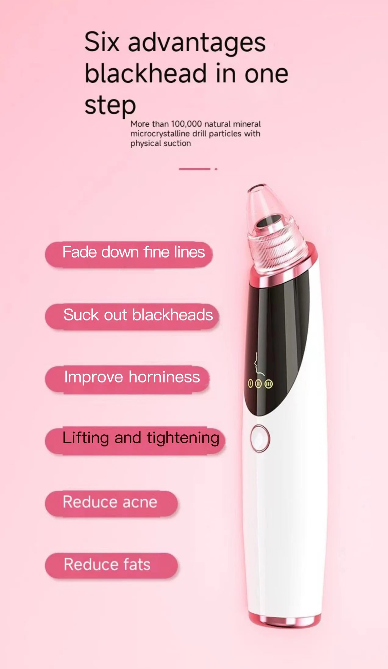 Dispositivo Elétrico de Limpeza de Poros e Acne