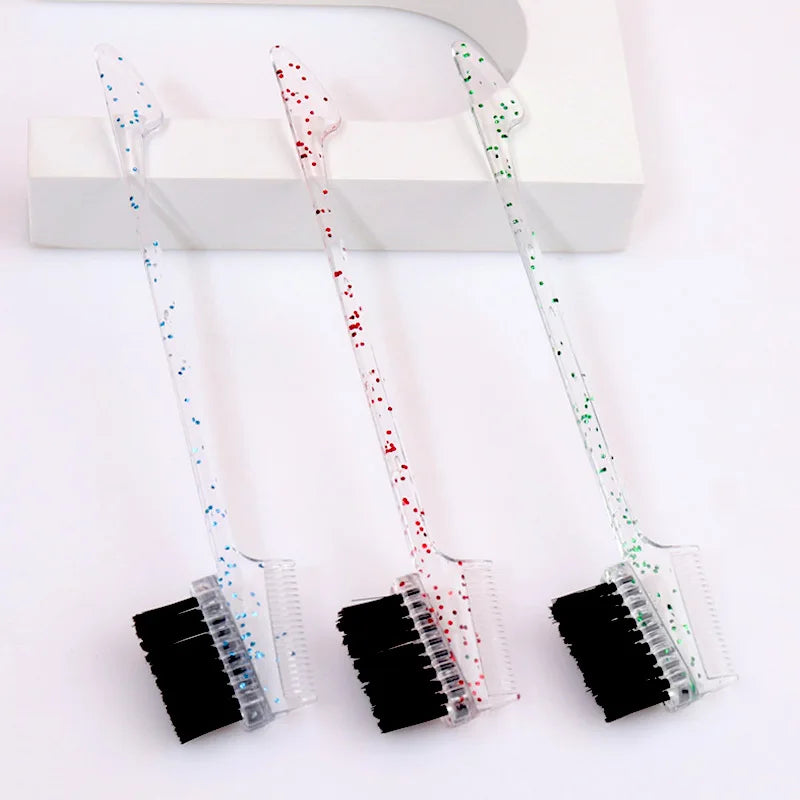 Escova Pente para Cabelo 3 em 1 1-10 Unidades Escova de Dupla Face Pente para Baby Hair & Escova para Sobrancelhas Escova de Alisamento Ferramenta para Cabelo