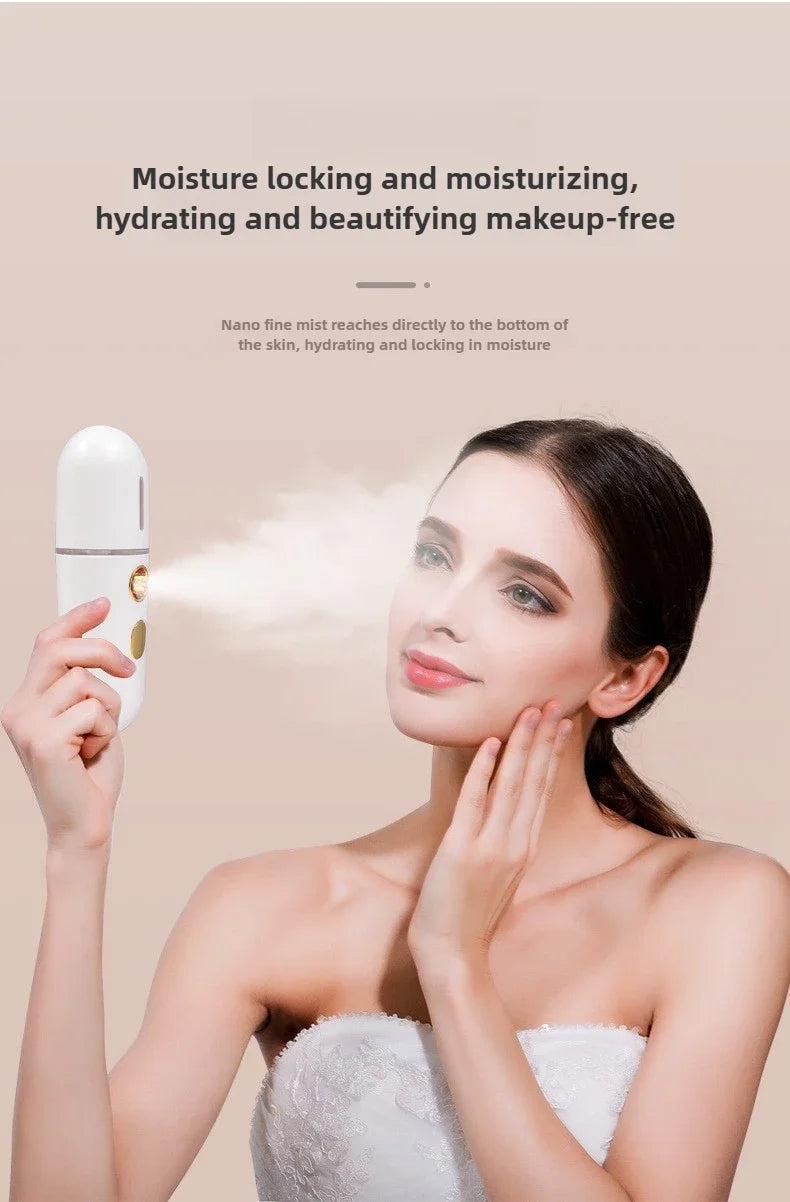 Mini Vaporizador Facial Nano Spray Hidratante