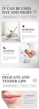 Sérum Óleo Potencializador de Lábios com Ácido Hialurônico Hidratante, Apimentador Sex, Potencializador de Volume, Estimulante Livre, Clareador, Suavizador de Linhas