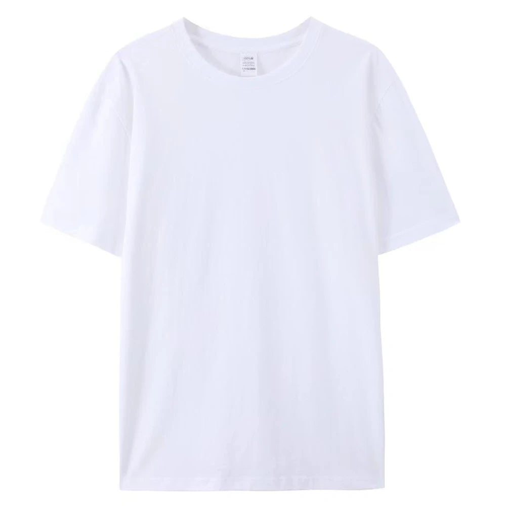 100% Algodão T Shirt Unisex Plain White Crew Neck Tshirt Coton Herren T-shirt Uomo Blank Preto T Shirt Para Homens Playeras De Hombre
