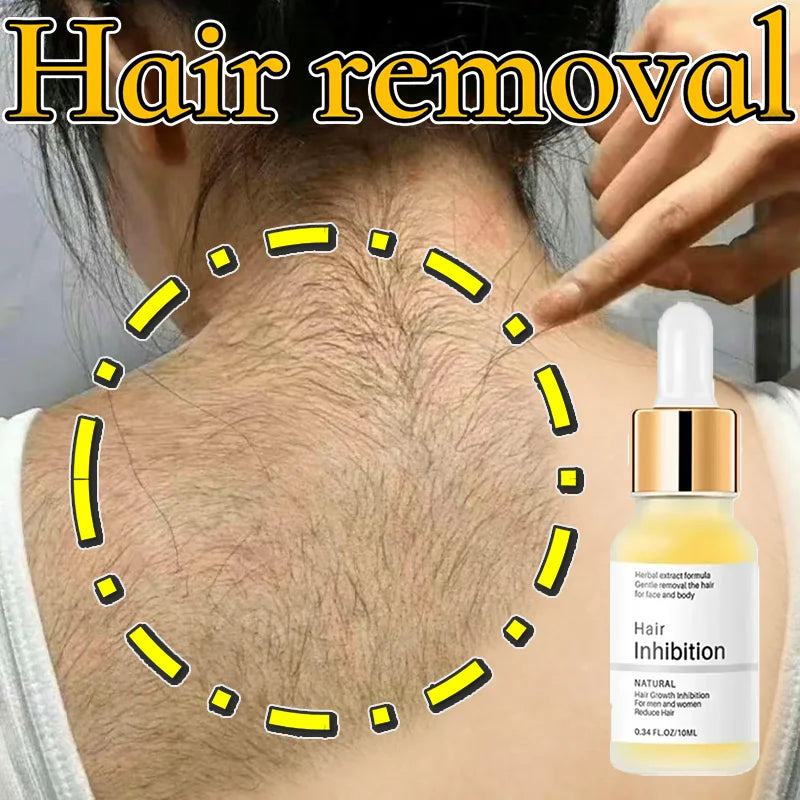 Spray de depilação poderoso creme depilador Áreas íntimas Saúde Indolor removedor de pêlos Inibidor de crescimento para mulheres homens Cuidados com o corpo
