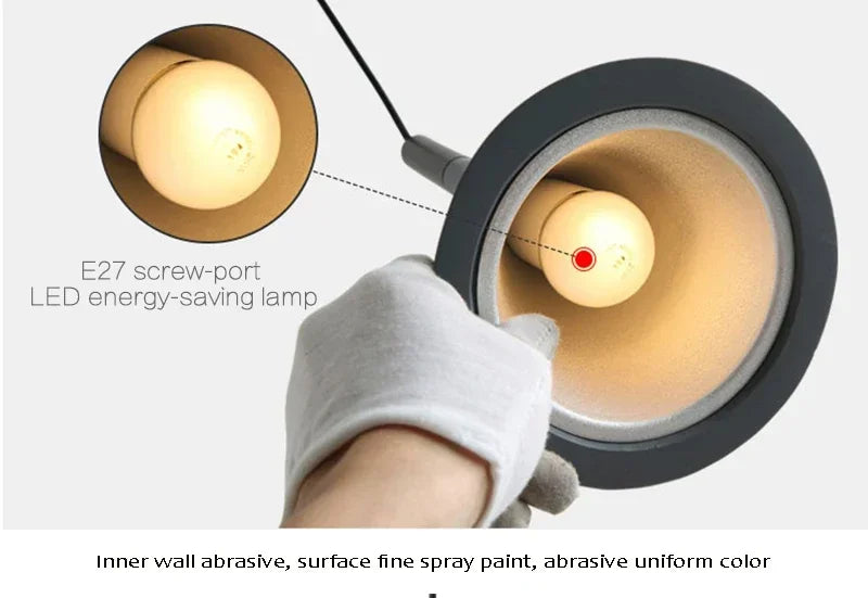 Luzes pendentes led modernas luz branca E27 para luminárias de cozinha Mesa de quarto Sala de jantar Abajur pendurado Lustre doméstico