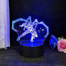 Homem-Aranha 3D Acrílico Luz Noturna USB Estéreo LED Lâmpada de Mesa Luz Fantasma Surpresa Presente de Aniversário LED Luz Usando USB e Bateria