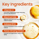 150ML Limpador com Vitamina C, Creme Espumante Clareador, Remove Impurezas da Poluição, Condiciona e Nutre a Pele