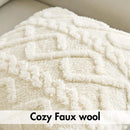 1 capa de almofada de lã artificial decorativa simples, capa de almofada de lã de pelúcia curta e macia, sofá decorativo moderno, fami