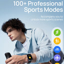 Mibro Watch C4 2 polegadas HD Display Bluetooth Call 24H Oxigênio no sangue Monitoramento da frequência cardíaca 100 modos de treino Smartwatch para homens mulheres