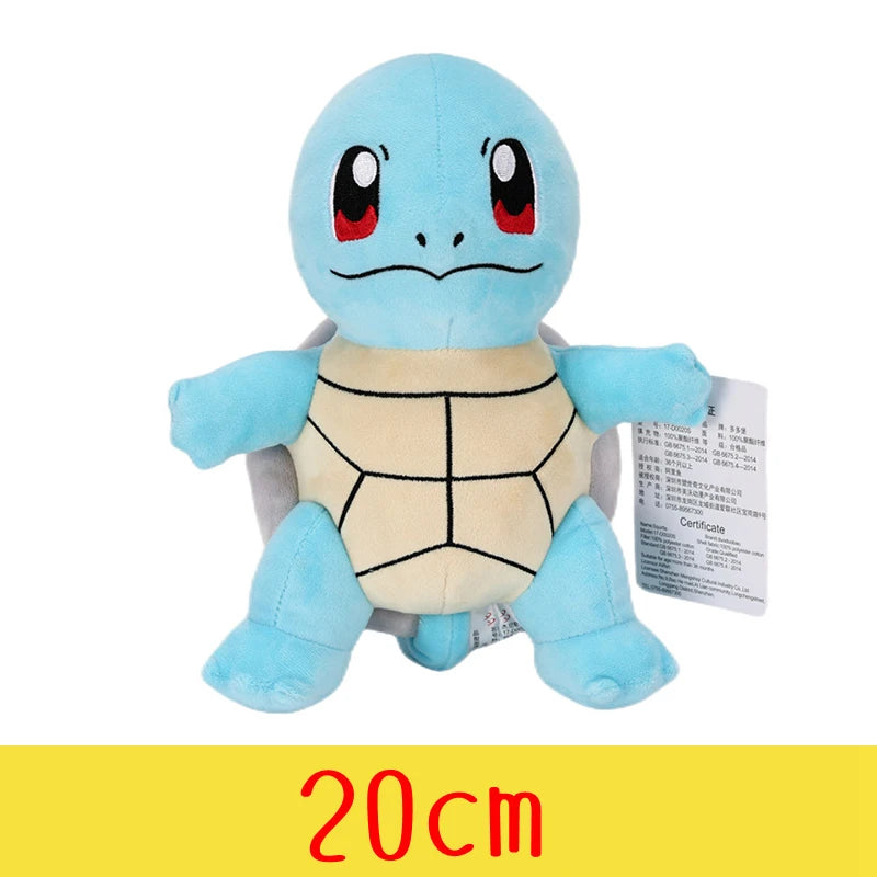Pokemon Brinquedo de Pelúcia de Alta Qualidade Com Etiqueta Anime Cartoon Pikachu Charmander Squirtle Bulbasaur Boneca de Pelúcia Presente Para Crianças Crianças