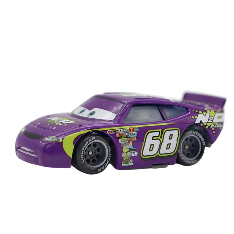 Disney Pixar Cars 3 Lightning Mcqueen Smokey Chick Hicks Collection 1:55 Veículos Diecast Alloy Car Toys Modelo Para Crianças Presente