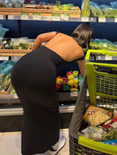 Coreano Sólido Sexy Backless Maxi Vestido Mulheres Elegante Elástico Slim Manga Curta Vestidos Longos Feminino Bodycon Streetwear Roupas