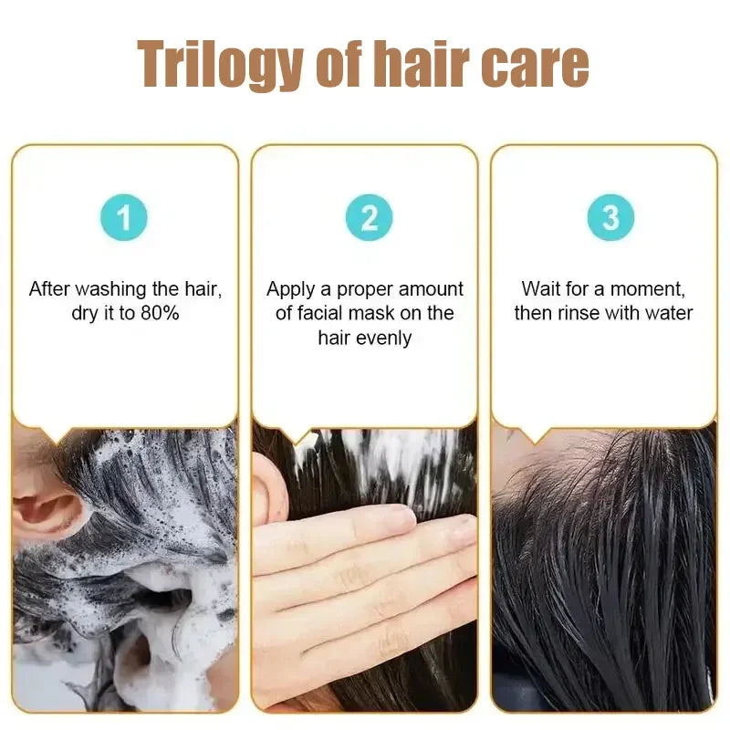 Máscara de Cabelo Mágica Profissional 5 Segundos Care Suave Natural Reparação Previne Ressecamento, Pontas Duplas, Danos e Frizz 2025