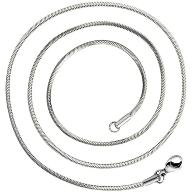 Punk Hip-hop 2 MM Snake Link Chain 925 colar de prata esterlina para homens mulheres prata masculina jóias presentes cadenas para hombre