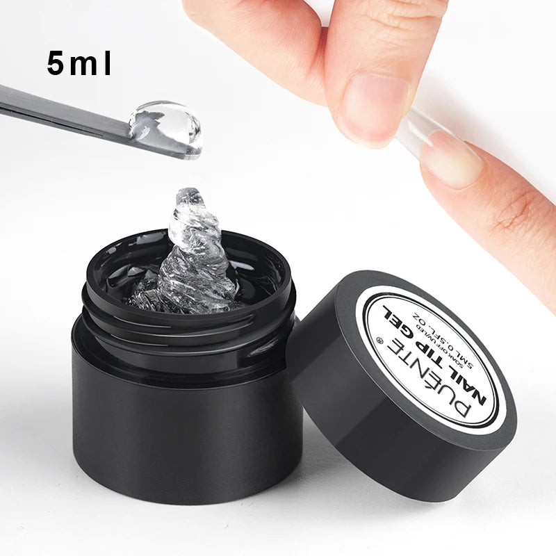 Esmalte em Gel Autonivelante 15ML Livre de Hema Gel Transparente Rígido Extensão de Unhas Modelagem 3D Cola para Strass Removedor de Verniz UV