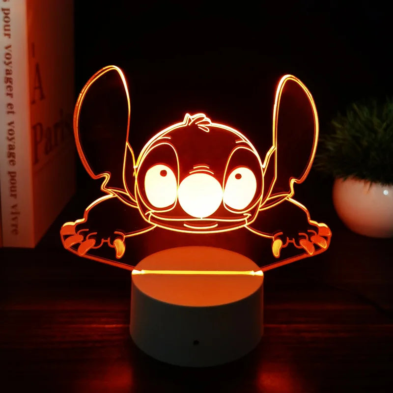 Luz noturna de ponto de ilusão 3D com controle remoto e lâmpada de decoração de quarto de toque inteligente Aniversário Dia dos Namorados Presentes de Natal