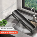 Elegante rack de condimentos de cozinha montado na parede com caixa de armazenamento Suporte multifuncional para utensílios domésticos com dispensador de vinagre de óleo