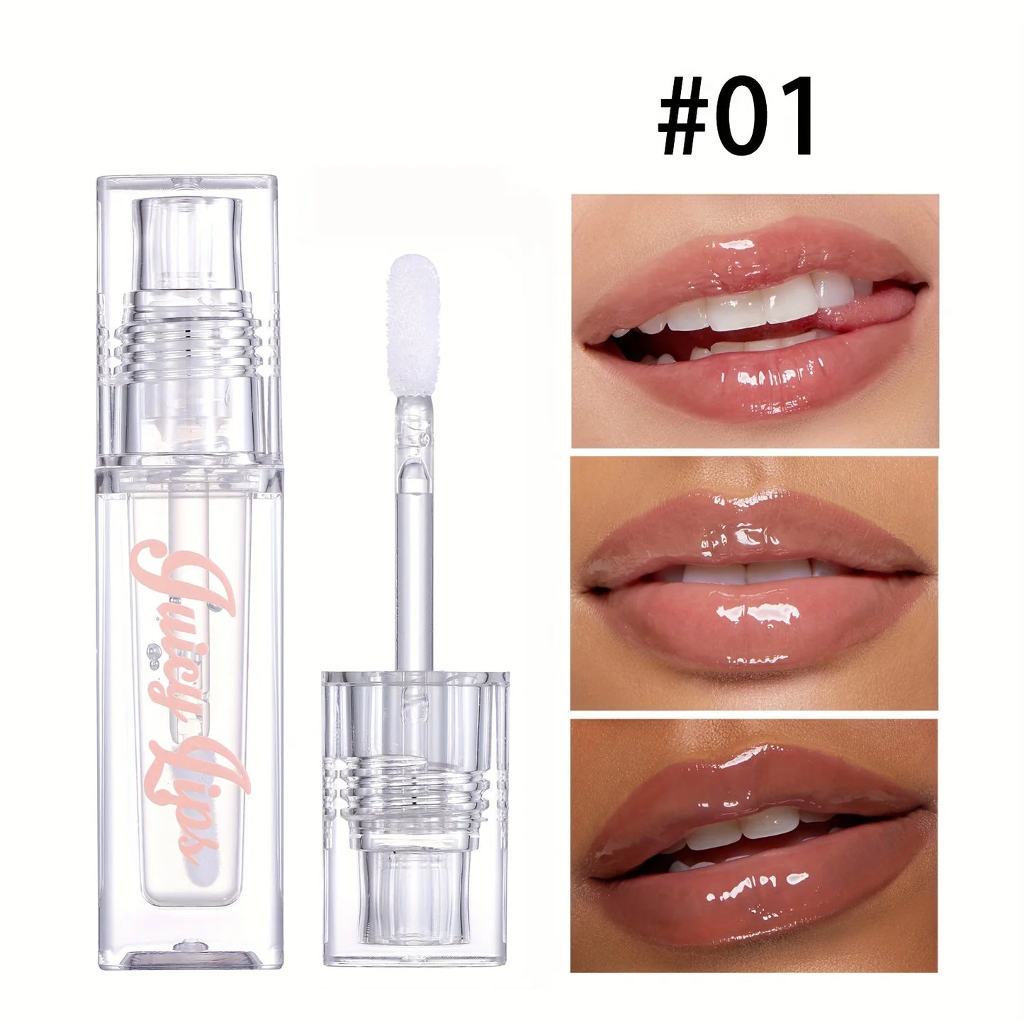 Óleo Labial Hidratante com Cristal - Gloss Preenchedor