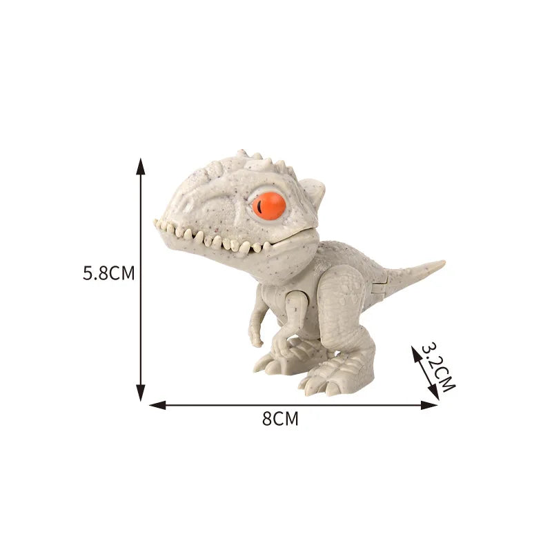Brinquedos Modelo de Tiranossauro Triceratops de Dinossauro de Dedo Jurássico para Crianças Dinossauros Mordendo o Dedo Criativo Brinquedo Interativo Presente para Menino