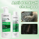 Shampoo Dercos Green Label Limpeza Profunda Hidratante Anti-Caspa Purificante Suave Calmante Para Cabelos e Couro Cabeludo Danificados
