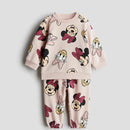 Conjunto de 2 peças para meninos com estampa de moletom infantil 6m-6y Outono Roupas infantis de manga comprida soltas com capuz casual roupas infantis roupas de bebê